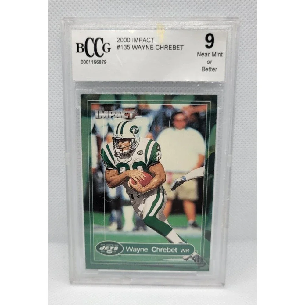 2000 Impact Wayne Chrebet #135 BCCG near Mint 9